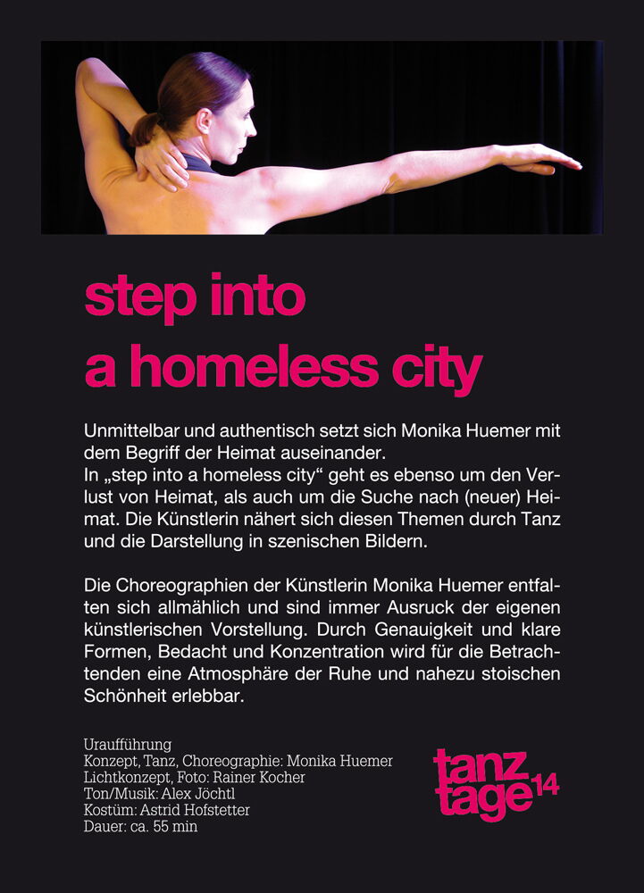 Monika Huemer, Tanz  "Step Into"