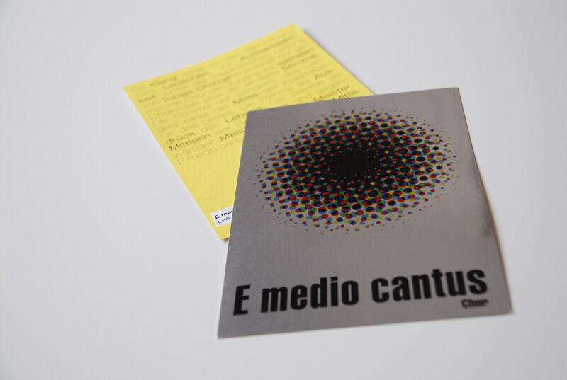 Chor "E medio Cantus"  Ankündigungskarte